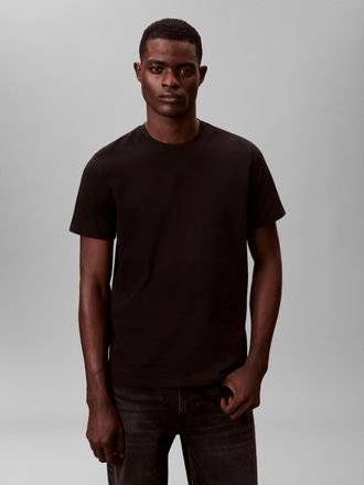 Calvin Klein Jeans T-Shirt CALVIN KLEIN JEANS CLASSIC MONOGRAM, Herren, Gr. XL, schwarz, Single Jersey, Obermaterial: 100% Baumwolle, unifarben, regular fit normal, Rund