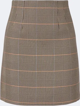 Veronica Beard Roman houndstooth miniskirt