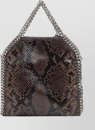 Stella McCartney eco snake crossbody bag with chain strap