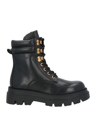 ロングブーツ TWINSET FW24 STIVALE (242TCP094 00006) Twin-set Woman High Boots with Logo Buckle 242TCP092 BLACK