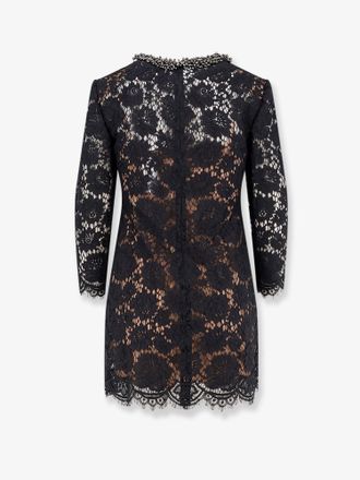 Self Portrait Lace Mini Dress - Black