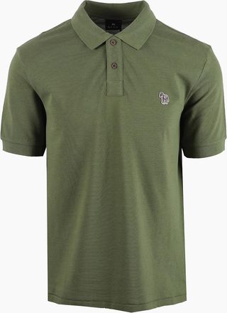 Paul Smith Mens PAUL SMITH REG FIT POLO GREEN - Size: 42