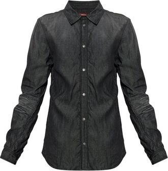 Diesel D-Synar-Fsj2 Shirt - - Shirts - Uomo - Nero - XL