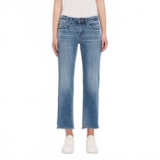 Flying Monkey Mid Rise Crop Straight Jean In Stately