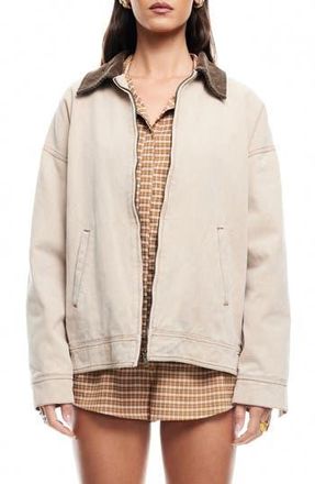 Lioness Workwear Water Repellent Cotton Jacket in Stone at Nordstrom Rack, Size X-Large