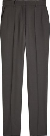 Calvin Klein Lucia Slim-leg Wool Trousers - Grey - 44 (UK12 / M)