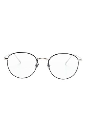 Linda Farrow Harrison round-frame glasses - Silver