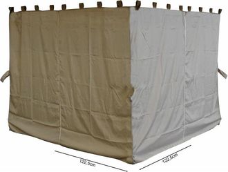 Quick-Star Quick-star - 4 Seitenteile F&uuml;r Pavillon Paris 3x3m Seitenwand Sand