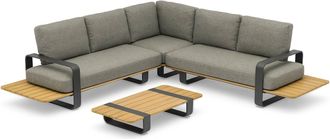 OEM Conjunto De Muebles De Jard&iacute;n Con Madera De Teca Dox 270x270 Zumm Antracita Homms