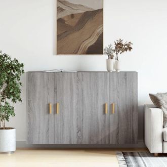 vidaXL Armadietti a Parete 2 pz Grigio Sonoma in Legno Multistrato - Vidaxl