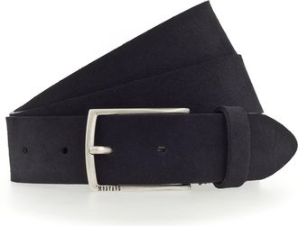 Mustang Lederg&uuml;rtel MUSTANG, Herren, Gr. 11,5, blau (navy), Leder, genarbt, unifarben, G&uuml;rtel Lederg&uuml;rtel, Genarbtes Vollleder mit Glanz, 3,5 cm