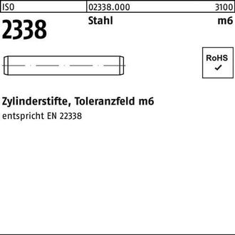 OEM Pasador Cil&iacute;ndrico Iso 2338 1,5 M6x 6 Acero 1000 Unidades