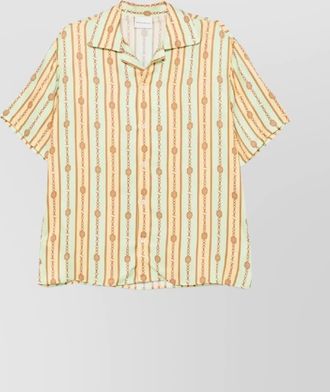 Drôle de Monsieur striped jewel shirt short sleeves