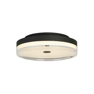 Searchlight Cyprus Led A Filo, Metallo Nero E Acrilico Trasparente