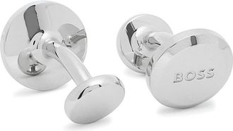 BOSS Boss Logo-engraved Cufflinks - Silver - One Size