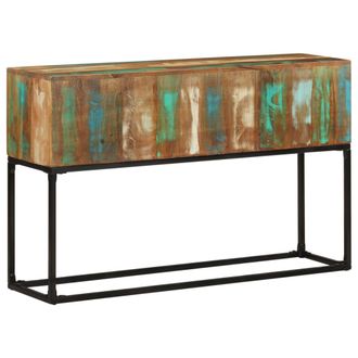 vidaXL Mesa Consola De Madera Maciza Reciclada 120x30x75 Cm Vidaxl