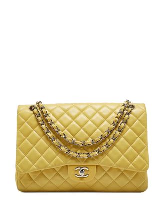Chanel 2009-2010 Classic Flap shoulder bag - women - Calf Leather - One Size - Yellow