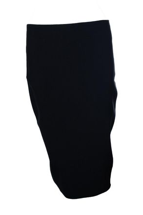 The Row black midi pencil skirt