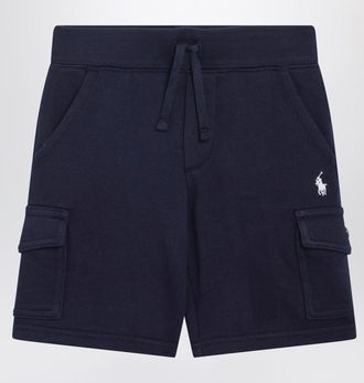 Polo Ralph Lauren Navy blue cotton blend shorts
