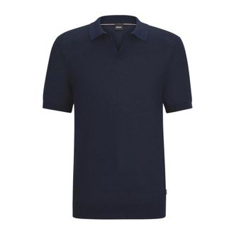 HUGO BOSS Truien & Vesten, Heren, Blauw, S, Katoen, Tempio Polo