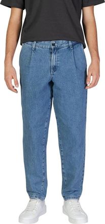 Jack & Jones Blauwe Katoenen Jeans & Broek - Heren - Regular Fit Jeans - Blauw - W31 L34 - Katoen - Jeans