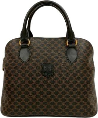 Celine Pre-owned Boston Tas - Dames - Vintage Handtas - Bruin - ONE Size - Leer - Vintage