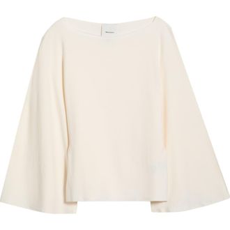 Reformation Avery Boatneck Knit Top in Fior Di Latte at Nordstrom, Size X-Small