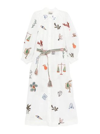 Alemais Mina Embroidered Shirt Dress