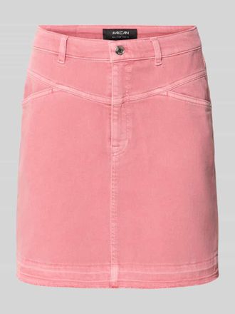 Marc Cain Straight Fit Minirock in Denim-Optik in Pink, Gr&ouml;&szlig;e 34