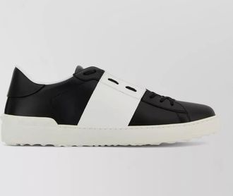 Valentino Garavani leather open sneakers band low top