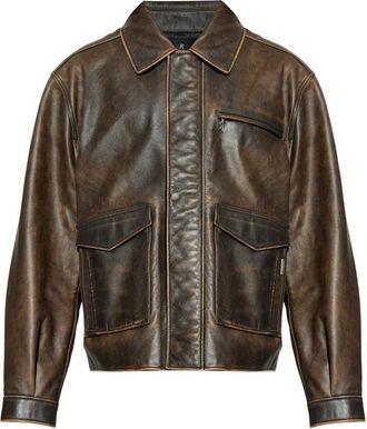 Represent Giacca con zip - Marrone