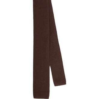 Robert Talbott Redford Silk Knit Necktie in Bruno at Nordstrom