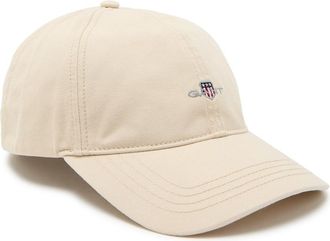 GANT Shield Logo-embroidered Cotton-twill cap - Ecru - One Size