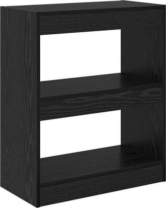 vidaXL Vidaxl - Estantería para libros Roble negro 60 x 30 x 72 cm