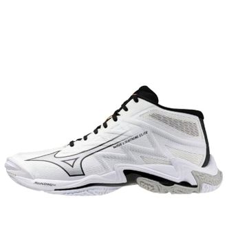 Mizuno Wave Lightning Elite Mid White Black V1GA260551