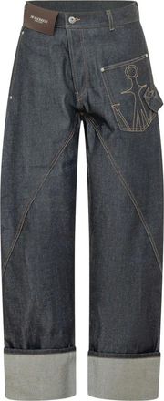 J.W.Anderson Jeans, Dames, Blauw, W28, Wide Leg Jeans