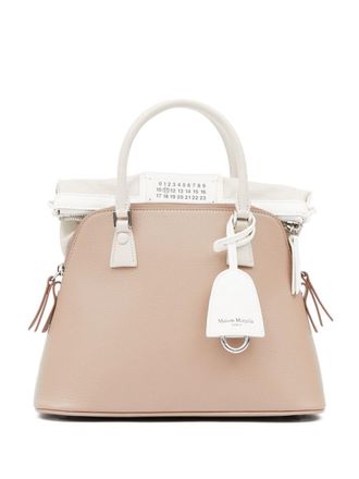 Maison Margiela 5AC Classique leren shopper - Beige