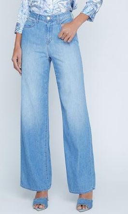 L'agence Alicent High Waist Wide Leg Jeans in Havana at Nordstrom Rack, Size 31