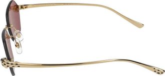 Cartier Womens Ct0636s Sunglasses Gold Metal
