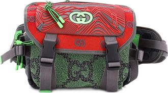 Gucci Buckle Flap Chest Strap GG Fabric with Rubber backpack - Veelkleurig