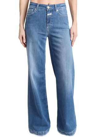 Closed Glow Up Wide Leg Jeans In Blue