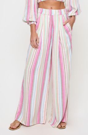 L*Space Palma Wide Leg Pants in San Tropez Stripe at Nordstrom Rack, Size X-Large