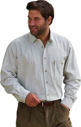 Champion Mens Ayr Comfort Generous Fit 100% Cotton Checked Shirt (Wine) M