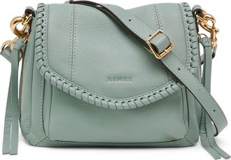 Aim&eacute;e All for Love Leather Mini Crossbody Bag in Healers Green at Nordstrom