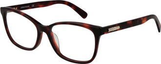 Longchamp Rode Celluloseacetaat Brillen (Monturen)