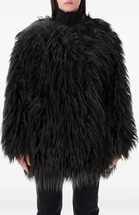Goldbergh single-breasted faux-fur coat - Black