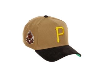 New Era Pittsburgh Pirates MLB World Series 1960 Sidepatch Khaki Black Cord 9Forty A-Frame Snapback Cap - One-Size