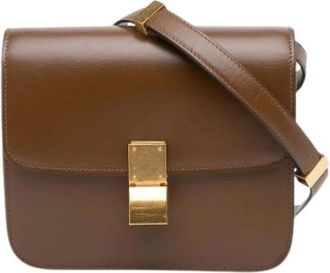 Celine Pre-owned Cross Body Bags, female, Brown, Size: ONE SIZE Pre-owned Vintage Cross Body Bag