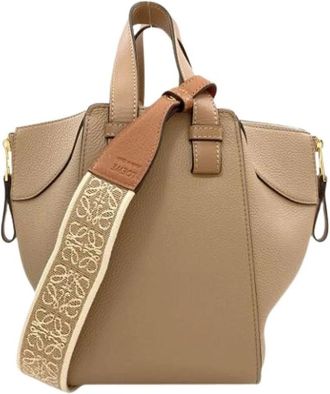 Loewe Pre-owned Handbag - Dames - Vintage Handtas - Beige - ONE Size - Leer - Vintage