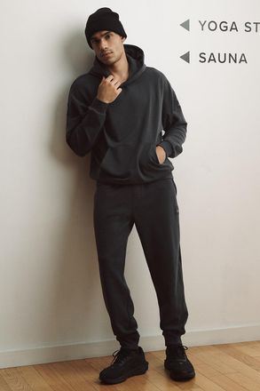 Alo | Waffle Lounge Jogger Pants in Anthracite Grey, Size: Medium